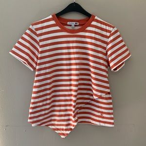J. W. Anderson x UNIQLO orange/white striped tee